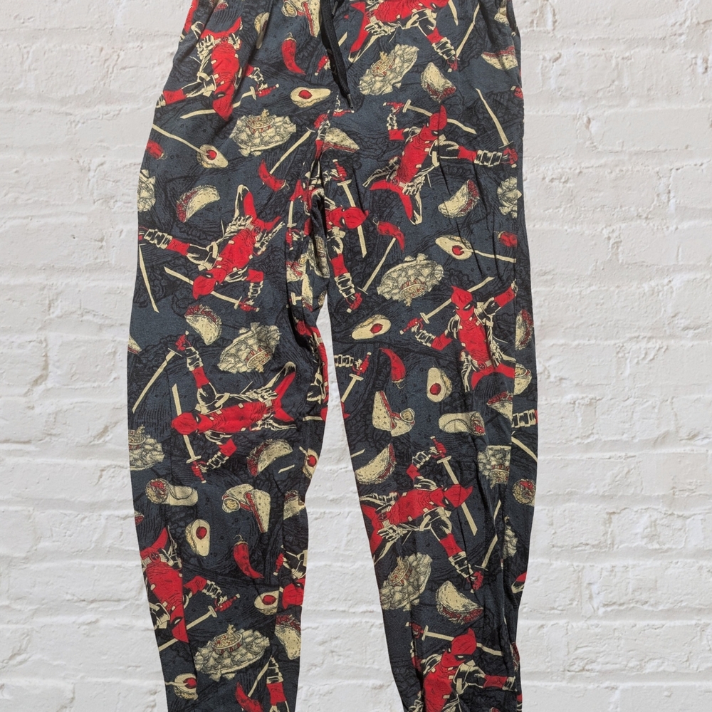 Marvel Graphic Pants with Black, Red, Pink and Cream Details